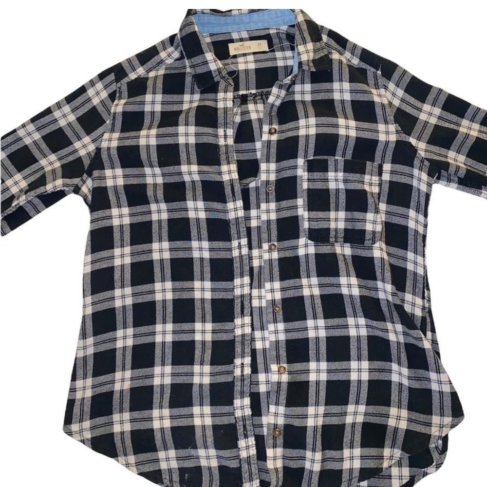 hollister plaid flannel shirt
